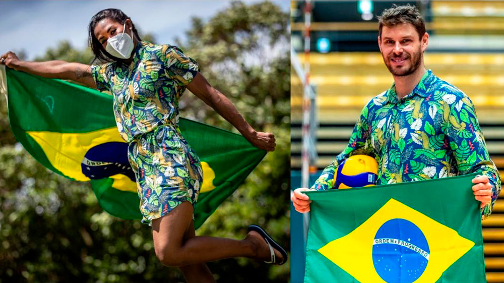Ketleyn Quadros, do judô e Bruninho, do vôlei serão os porta-bandeiras do Brasil nos Jogos de Tóquio 2020