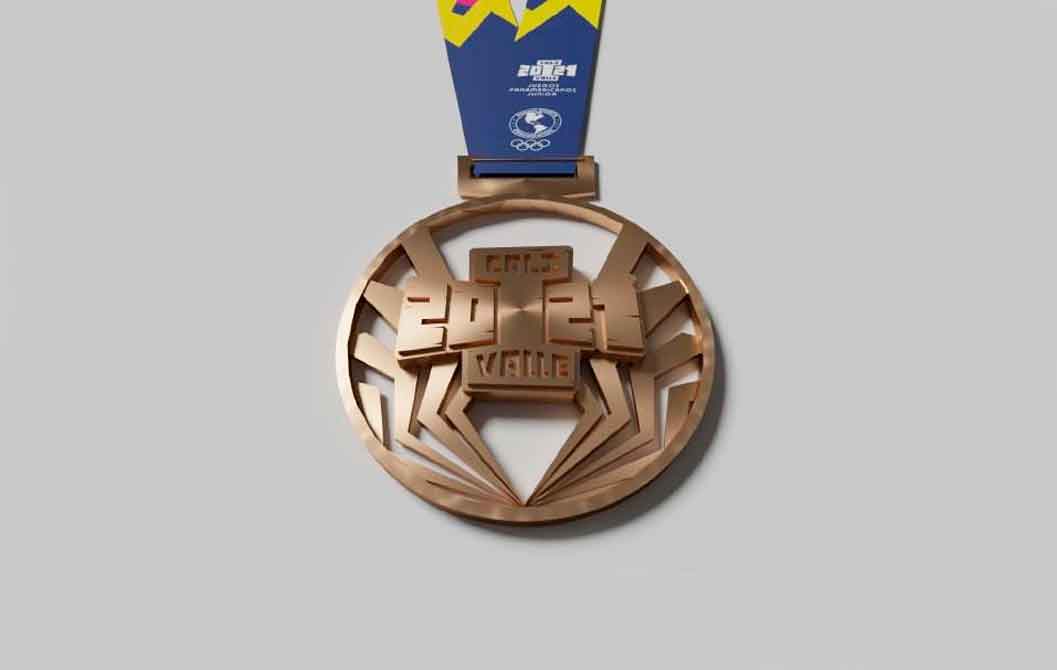 A cem dias do evento inédito, medalha dos Jogos Pan-Americanos Júnior Cali 2021 é revelada