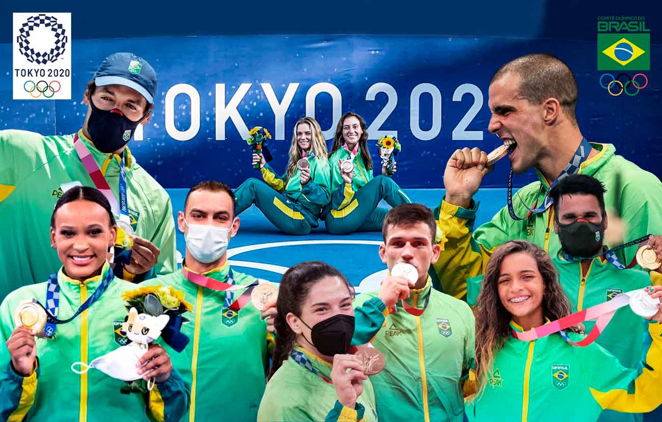Brasil chega à marca de dez medalhas nos nove primeiros dias dos Jogos de Tóquio