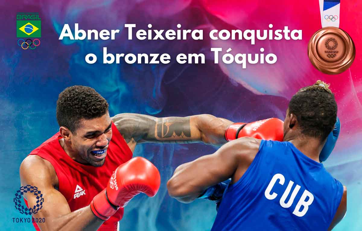 Bronze de Abner Teixeira é a primeira das três medalhas já asseguradas pelo boxe em Tóquio