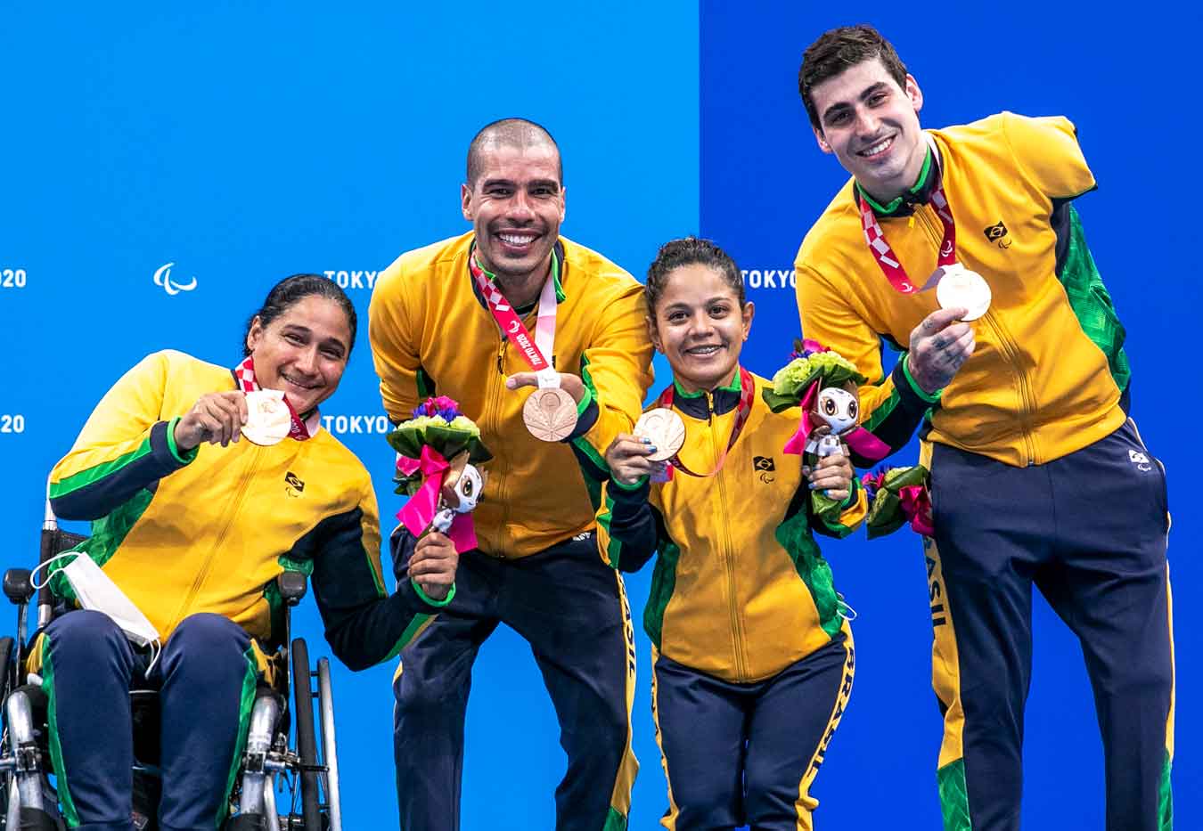 Com o bronze do revezamento 4x50m, o Brasil consegue sexta medalha na natação nos Jogos Paralímpicos