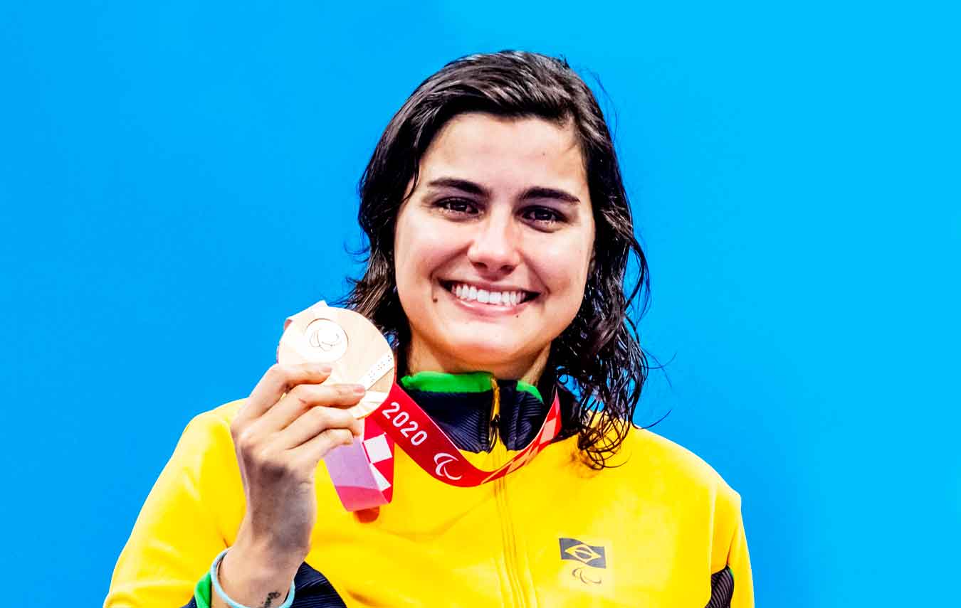 Mariana Gesteira Ribeiro conquista o bronze nos 100m livres da S9 em Tóquio