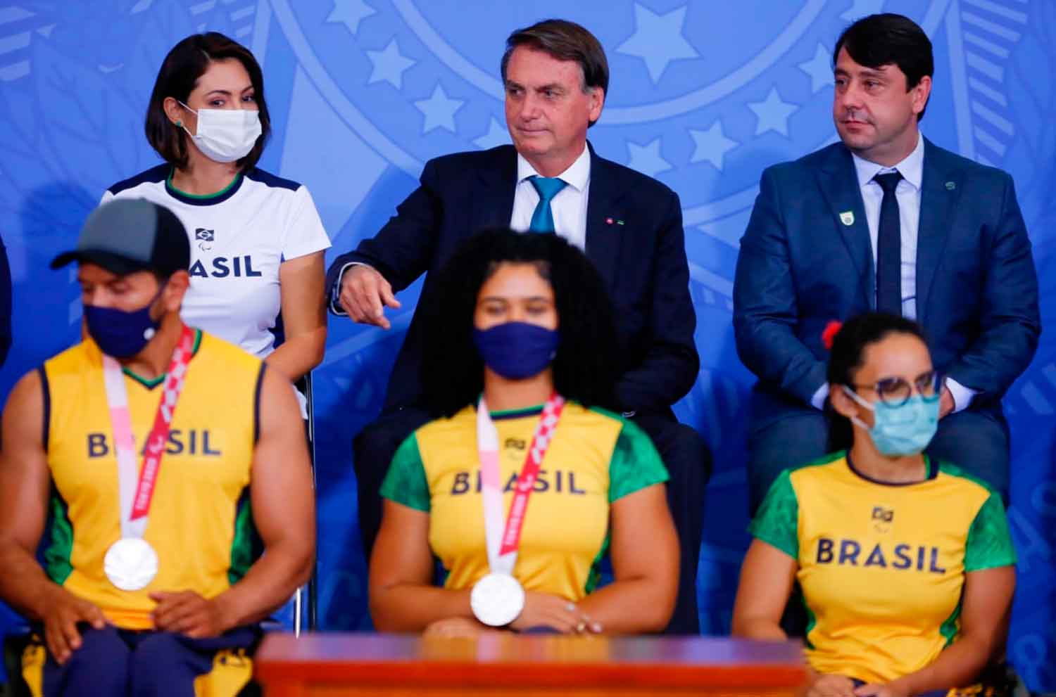 Atletas olímpicos e paralímpicos são recebidos pelo presidente Jair Bolsonaro em Brasília