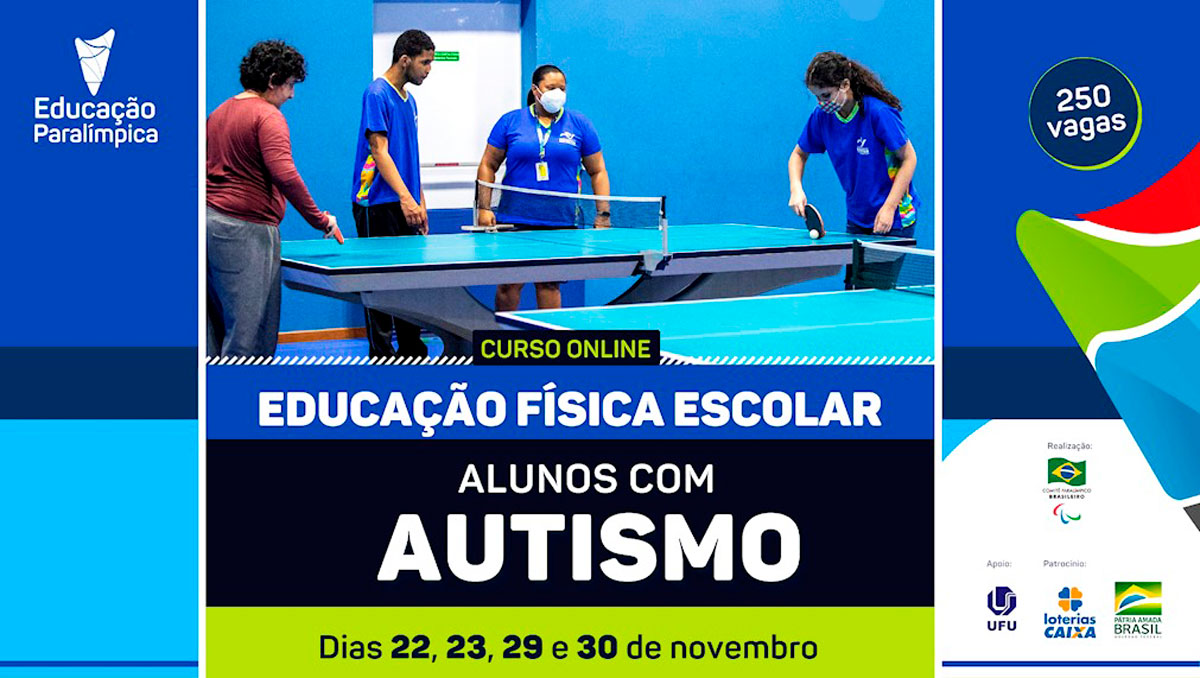 CPB lança curso online inédito de Educação Física Escolar para alunos com autismo