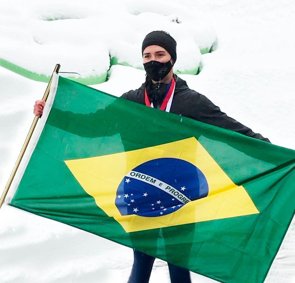 Nicole Silveira faz história vencendo pela terceira vez consecutiva na Copa América de Skeleton