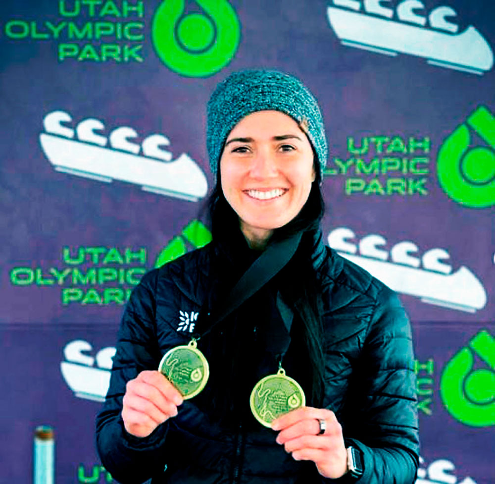 Nicole Silveira vence pela quinta vez seguida etapa da Copa América de skeleton