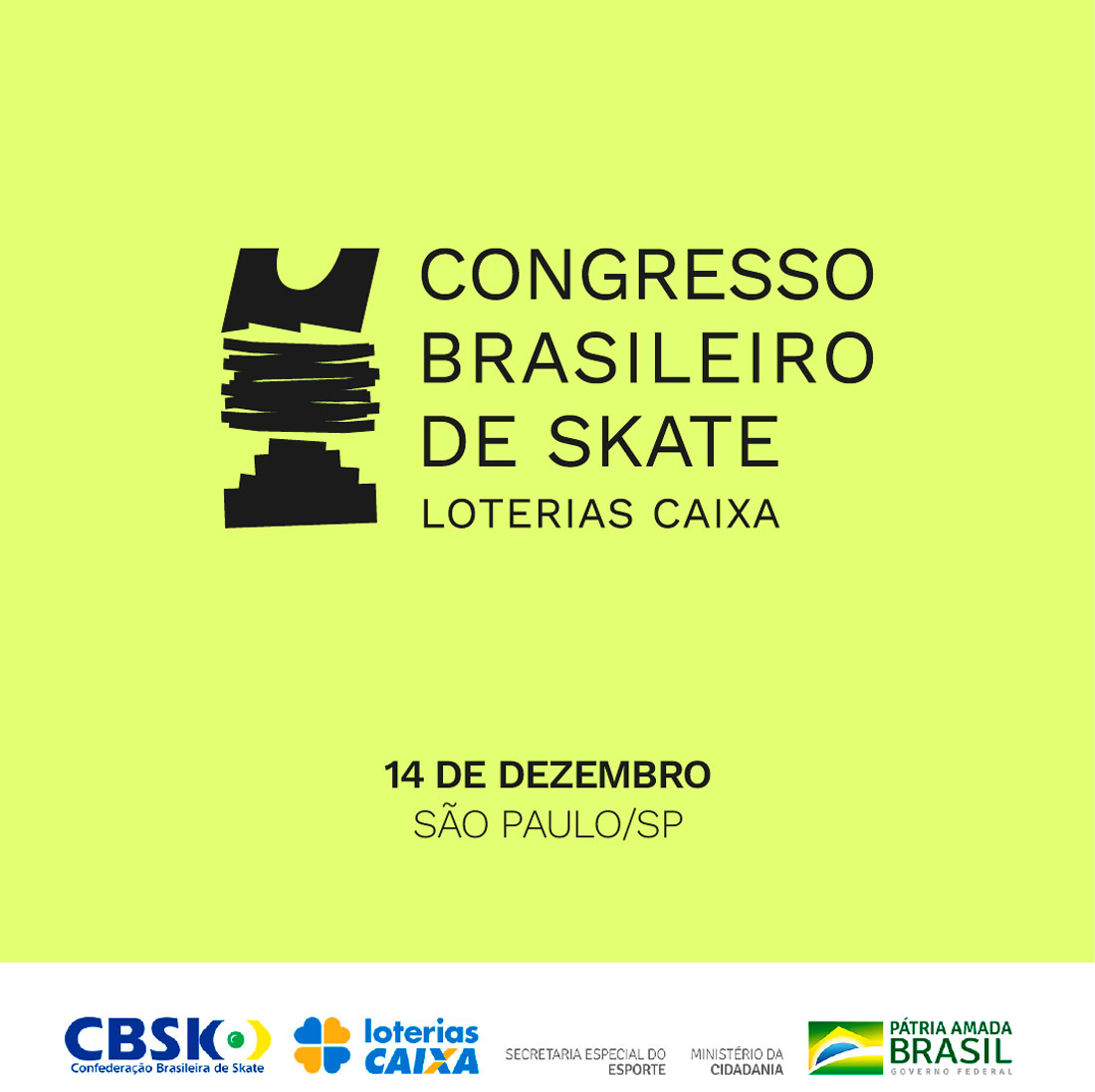 Confederação Brasileira de Skate anuncia congresso para discutir futuro do esporte