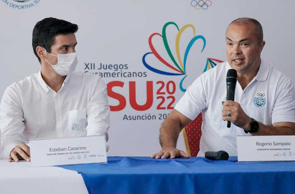 Rogério Sampaio participa de visita às instalações dos Jogos Sul-americanos Assunção 2022