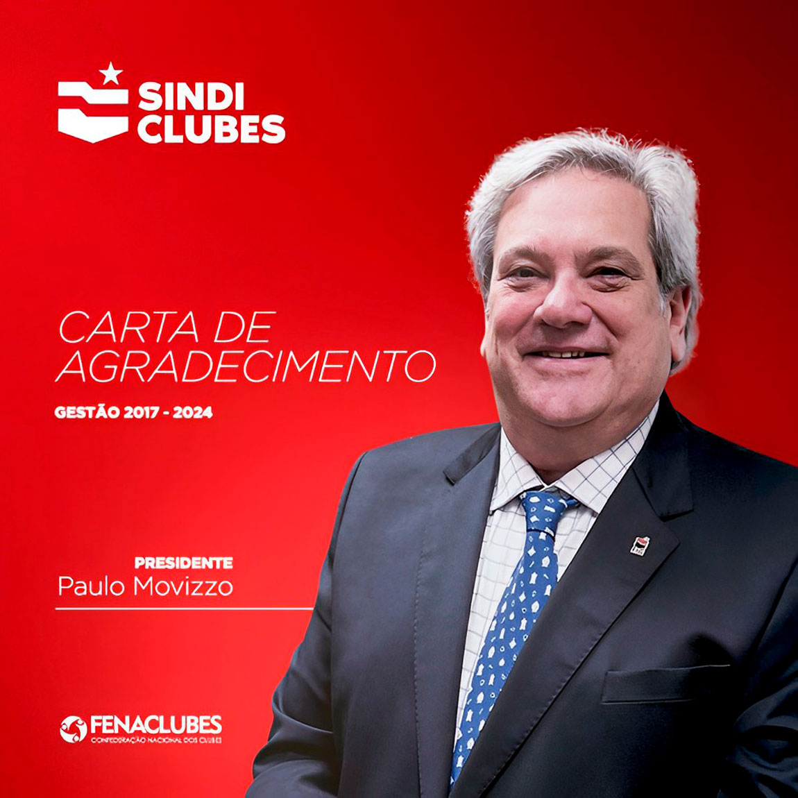 Paulo Movizzo se despede da presidência do Sindi Clubes após 8 anos de realizações e conquistas