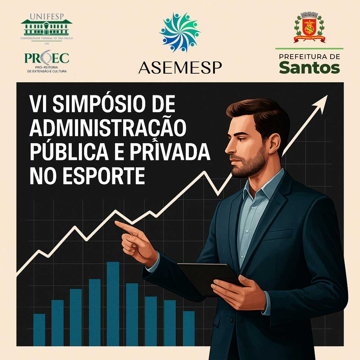 VI Simpósio de Administração Pública e Privada no Esporte da Asemesp reúne especialistas em Santos